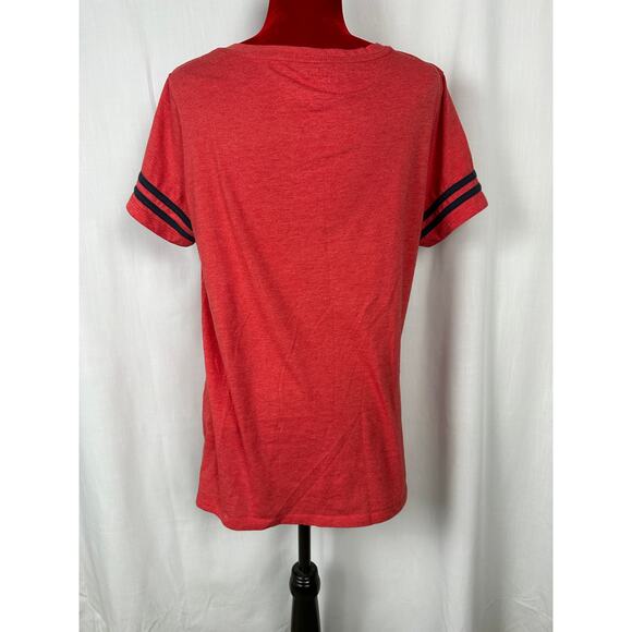 Womens XL Washington Nationals V Neck T Shirt - Red NWOT - Picture 2 of 6